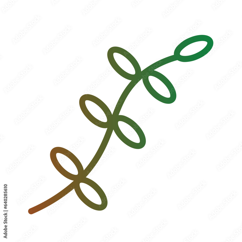 Nature Plant Tree Gradient Icon Nature Plant Tree Gradient Icon