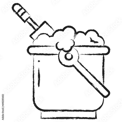 Hand drawn Bucket Icon