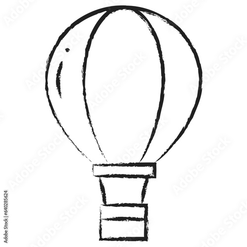 Hand drawn HotAir Balloon Icon