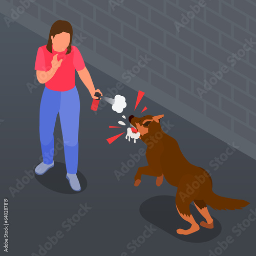 Self Defence Isometric Concept