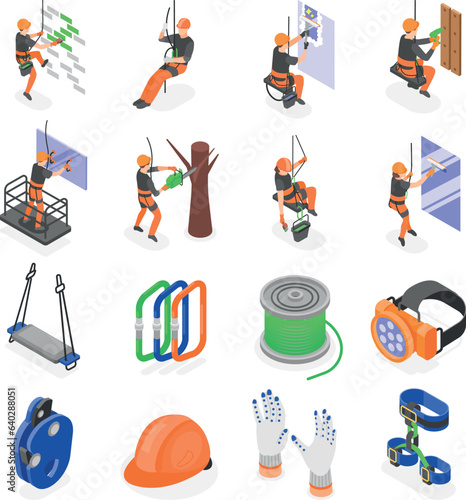 Industrial Climber Isometric Set