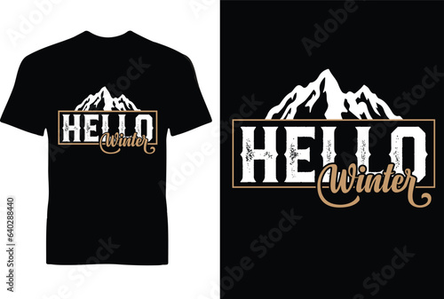 Hello winter t-shirt