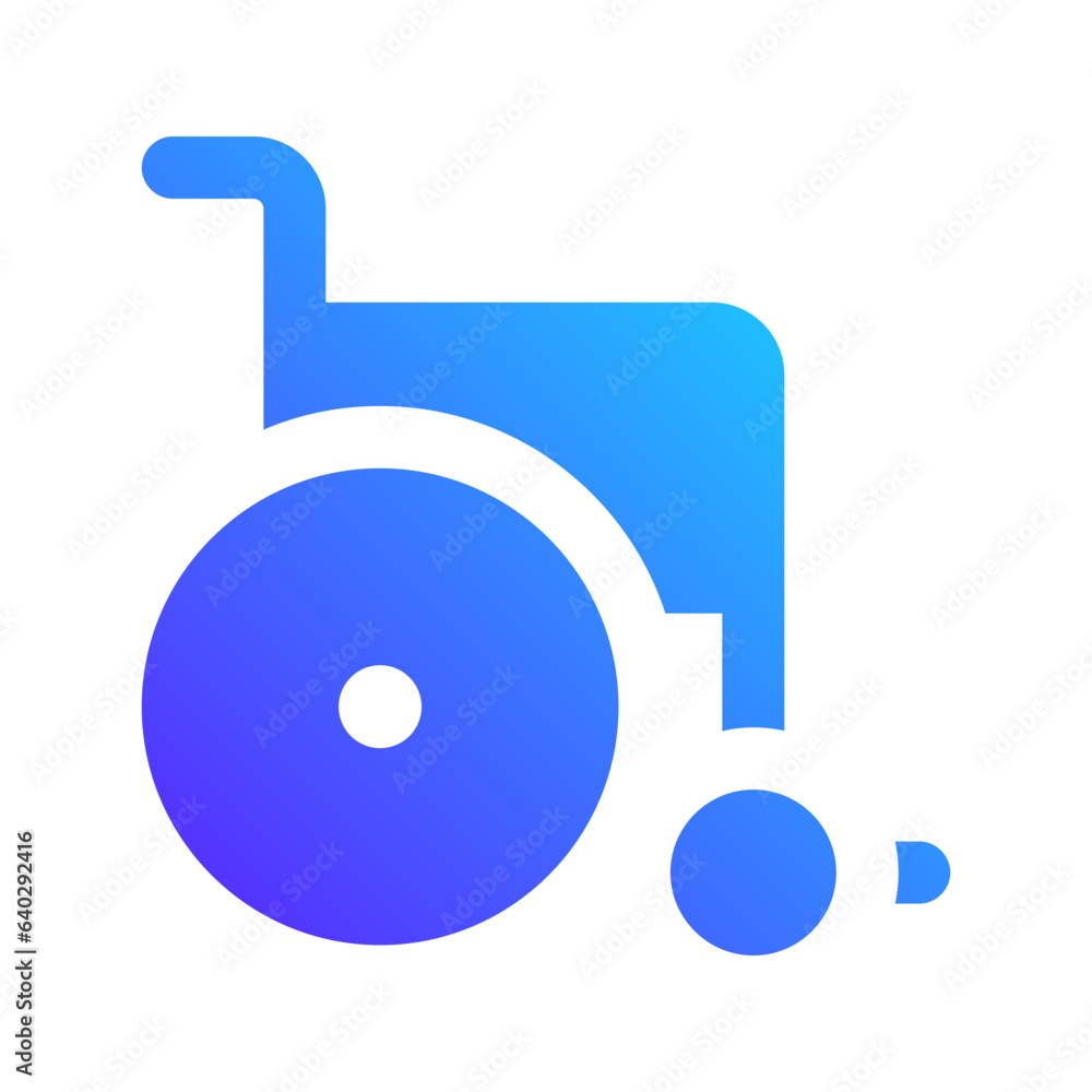 wheelchair gradient fill icon wheelchair gradient fill icon