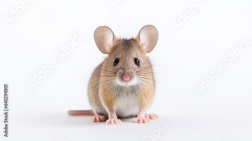 Image of a cute mouse on a white background. © kept