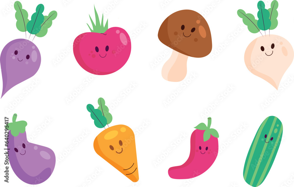 set of vegetables set of vegetables