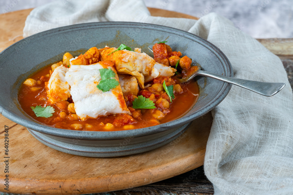Moroccan fish stew with chickpeas Moroccan fish stew with chickpeas