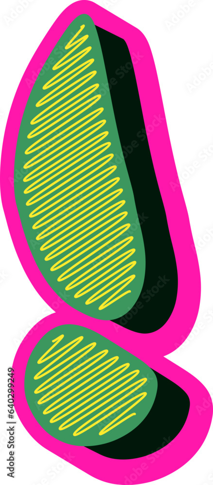Groovy Scribble Style Alphabet Letters, Stylish 3D Typography Groovy Scribble Style Alphabet Letters, Stylish 3D Typography