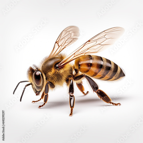 bee isolated on white background © Birol Dincer 