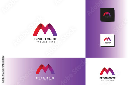 M letter logo ,line logo ,logo ,modern logo 