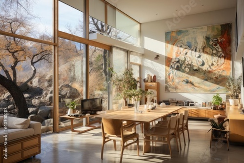 scandinavian modern house interior dining room © Fred