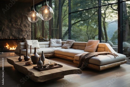 scandinavian modern house interior living room © Fred