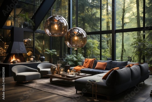 scandinavian modern house interior living room © Fred