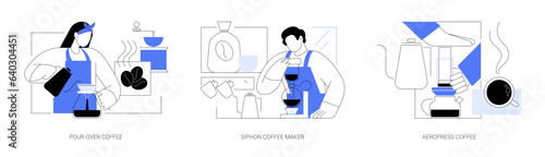 Specialty coffee isolated cartoon vector illustrations se