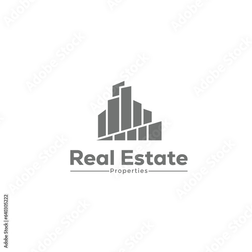 real state logo design icon vector template
