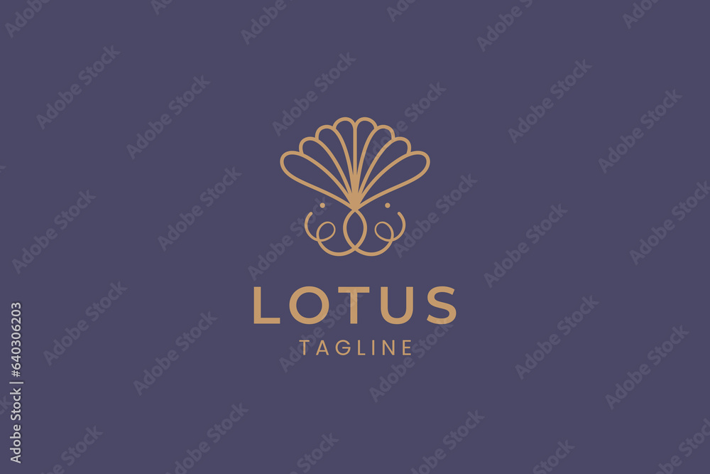 lotus flower abstract geometric concept logo design template lotus flower abstract geometric concept logo design template