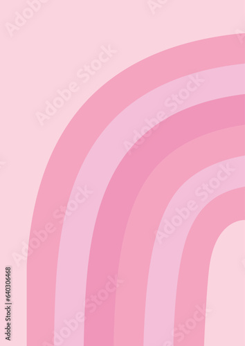 pink cute background with rainbow