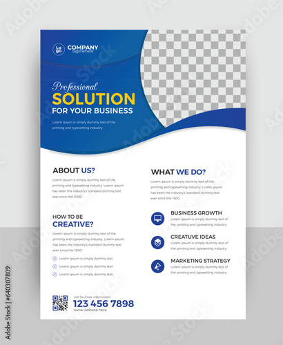 Best attractive business flyer design, Company business flyer design, leaflet design