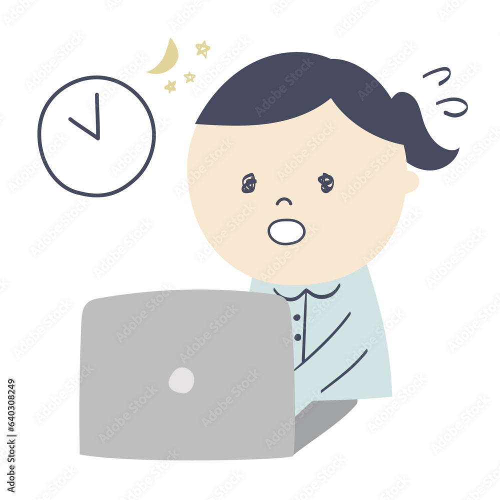 office worker working overtime office worker working overtime