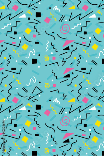 90's retro pop seamless music background