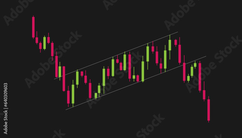 inverted poll and flag trading chart pattern