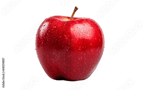 An Apple on a Clean White Background - Generative AI 