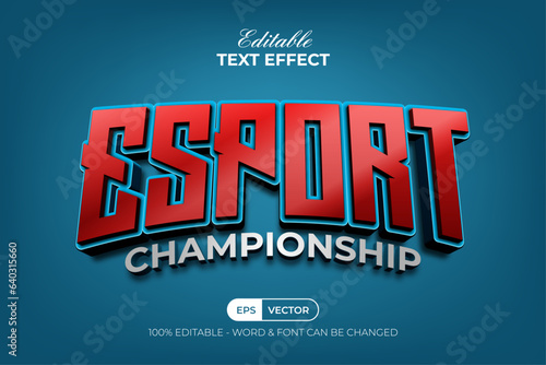 Sport Text Effect Curved Style. Editable Text Effect.