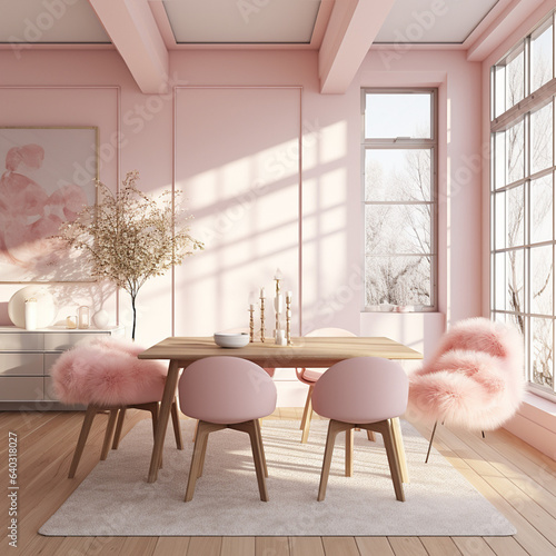 Barbie Inspired Dining room photo