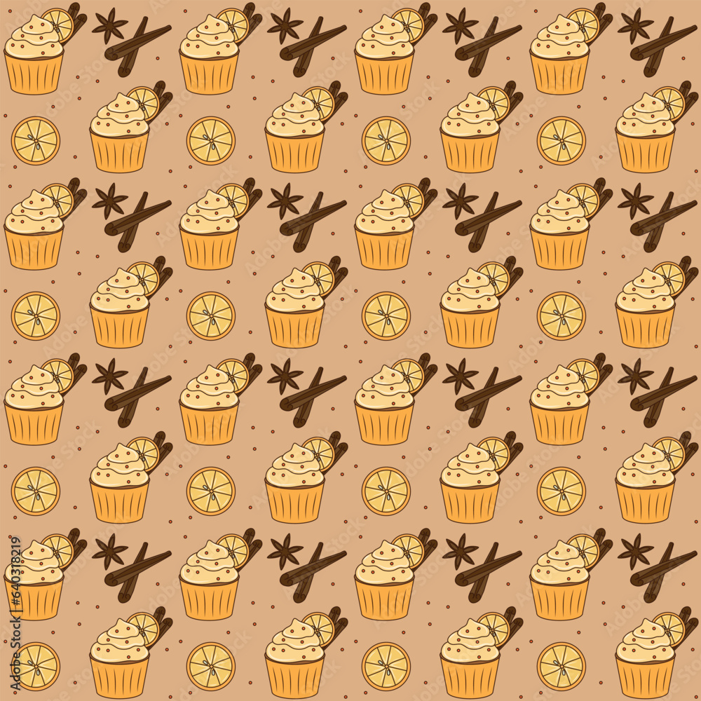 Beautiful and cozy autumn seamless pattern Beautiful and cozy autumn seamless pattern