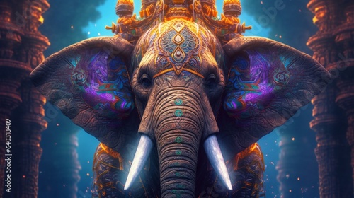 elephant in suit.Generative AI