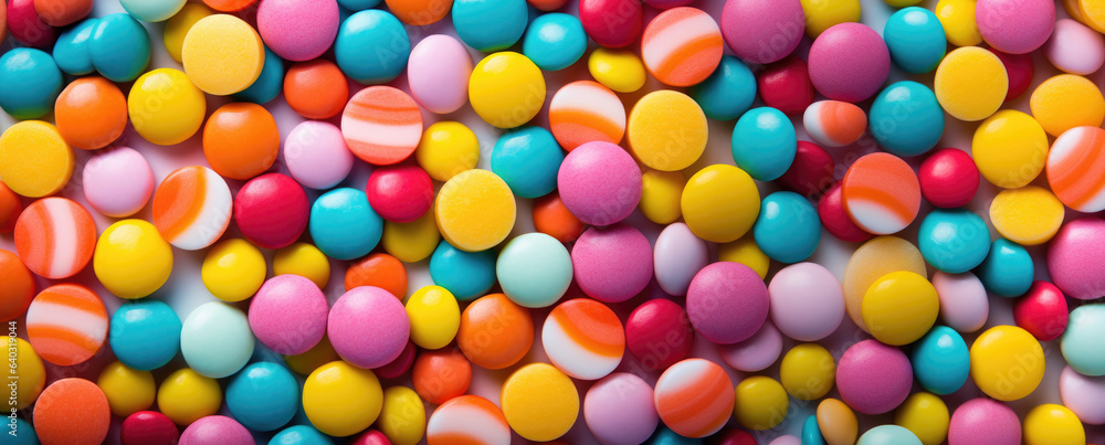 Colorful Candy Background Banner Colorful Candy Background Banner