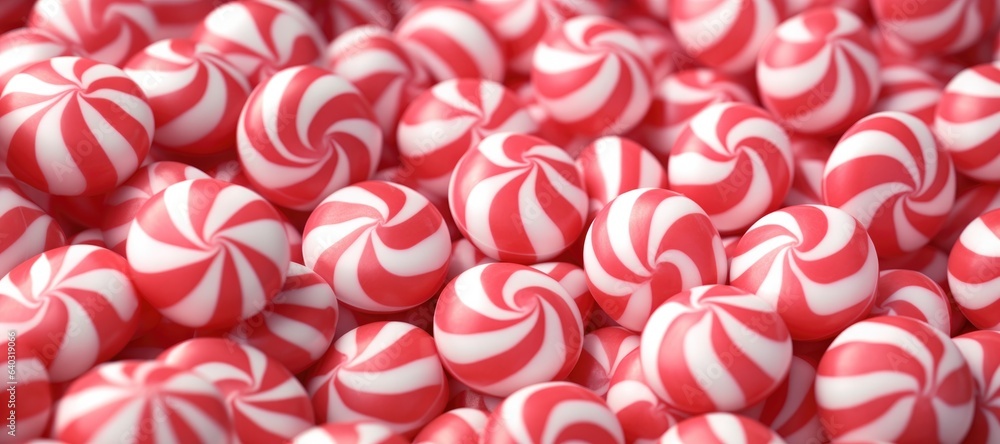Red and White Peppermint Candy Background Banner Red and White Peppermint Candy Background Banner