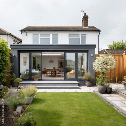 British modern home extension photo