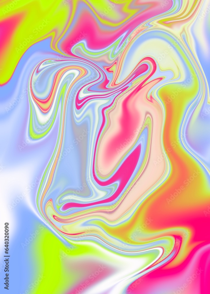 Fototapeta premium Fresh Pink Yellow Gradual Trend Oil Painting Flow Background Wallpaper