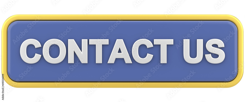 Contact us button. 3D illustration. Contact us button. 3D illustration.
