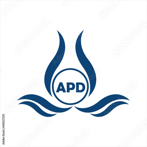 APD letter water drop icon design with white background in illustrator, APD Monogram logo design for entrepreneur and business.
