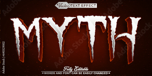 Legendary Myth Vector Editable Text Effect Template