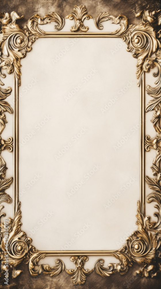 Obraz premium modern wedding invitation empty frame