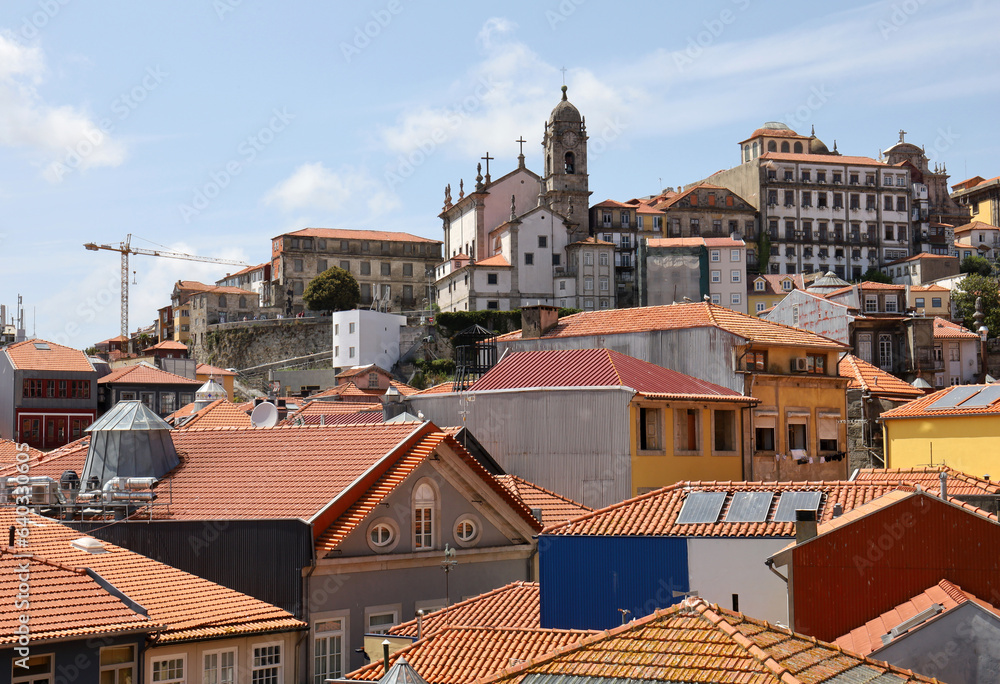 View of the old part of the city of Porto.