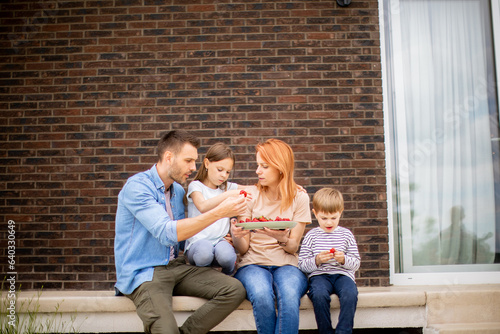Family with a mother, fathe...