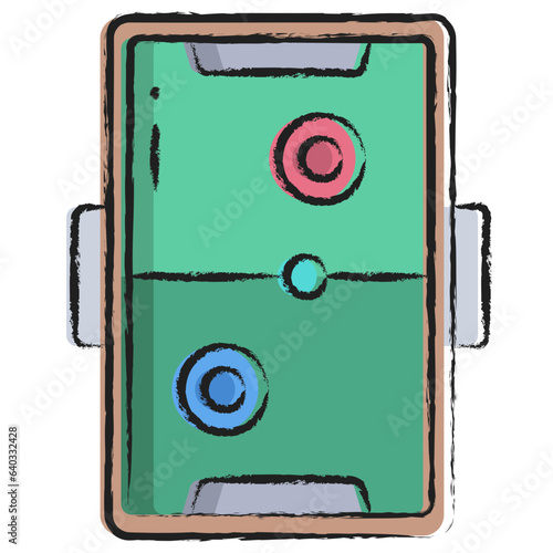 Hand drawn Air Hokey  icon