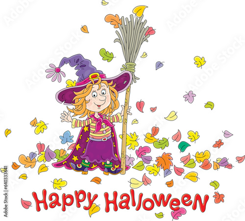 Halloween card with a happy...