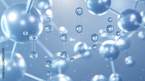 isoniazid molecular structure 3d, flat model, isonicotinic acid hydrazide, structural chemical formula view from a microscope photo