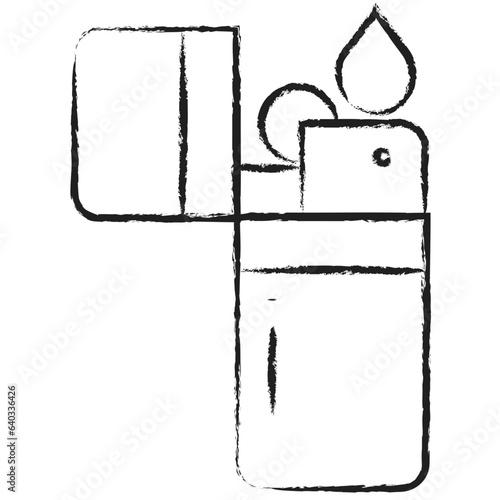 Hand drawn Lighter icon