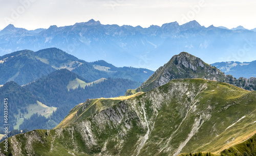 Alpy Moleson - widok na Alpy
