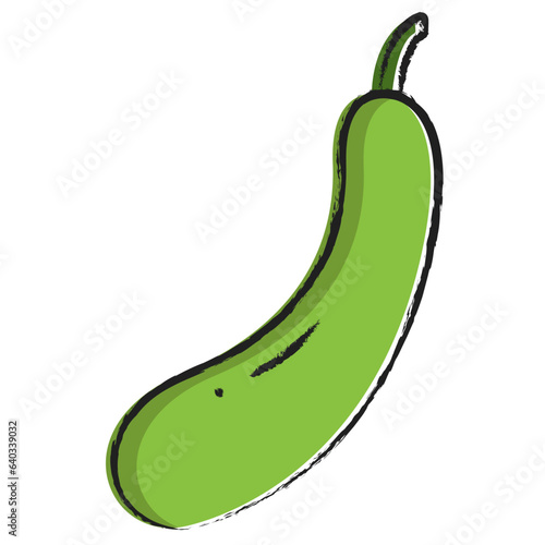 Hand drawn Bottle Gourd icon