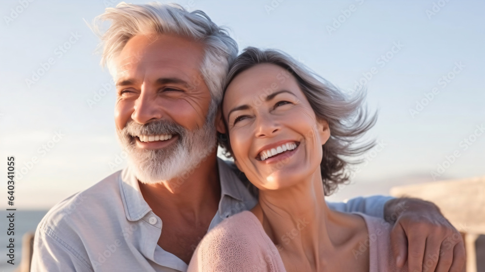 Beautiful mid age senior couple. Elderly love and friendship. Beautiful mid age senior couple. Elderly love and friendship.