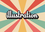 Create Custom Typography design vector template illustration 