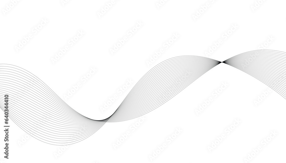 Abstract wave element for design. Digital frequency track equalizer. Stylized line art background. Vector illustration. Wave with lines created using blend tool. Curved wavy line, smooth stripe. Abstract wave element for design. Digital frequency track equalizer. Stylized line art background. Vector illustration. Wave with lines created using blend tool. Curved wavy line, smooth stripe.