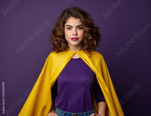 Young girl like superhero