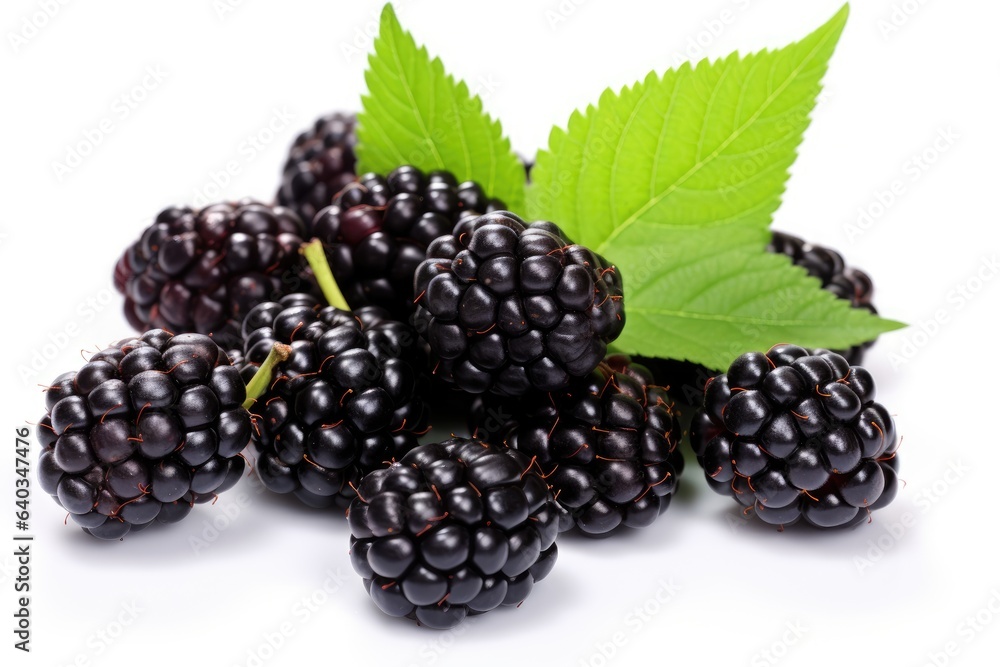 marionberries on a white background marionberries on a white background